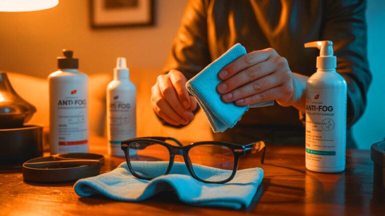 Illustration de lunettes sans buée avec astuces pratiques (généré par IA). Credit: Ideogram.