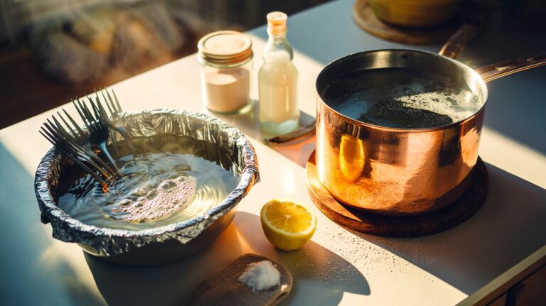 Illustration de la recette de grand-mère pour faire briller le cuivre et l’argent en quelques secondes