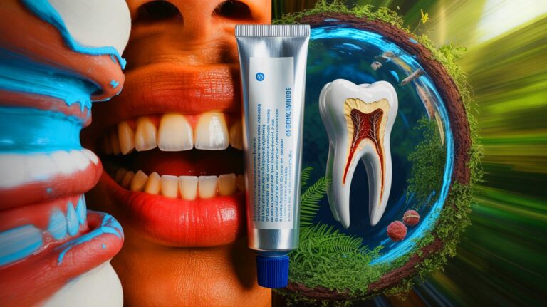 Illustration de l'inquiétude autour de l'utilisation du fluor dans les dentifrices (généré par IA). Credit: Ideogram.