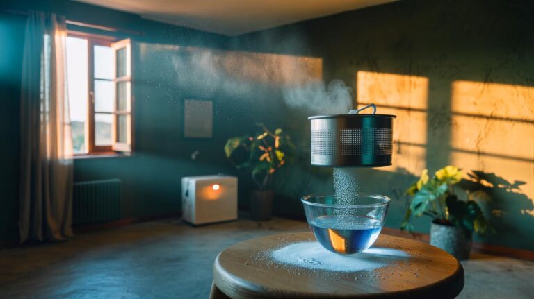 Illustration de la méthode naturelle d’assèchement de l’air avec dessiccants et ventilation croisée