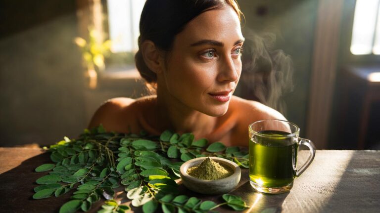 Illustration de la plante moringa mise en avant par des experts pour magnifier la beauté interne