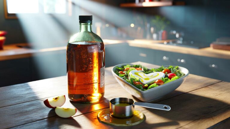 Illustration de l’utilisation du vinaigre pour réguler efficacement le cholestérol