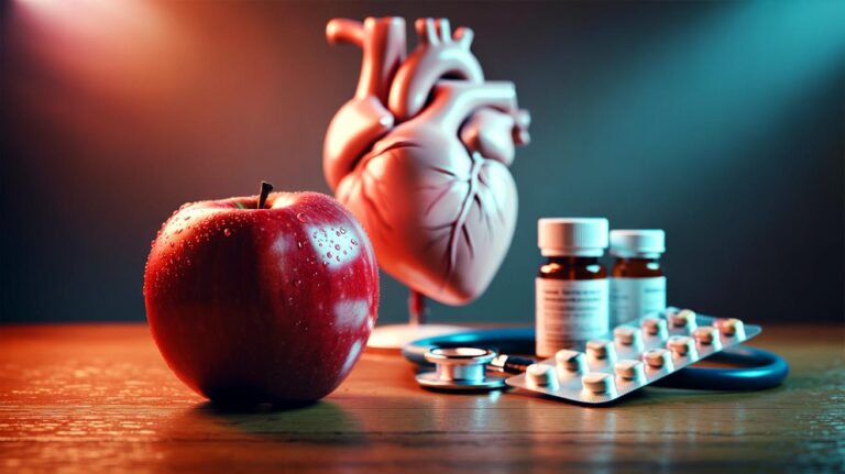 Illustration de la pomme protégeant le cœur mieux que certains médicaments