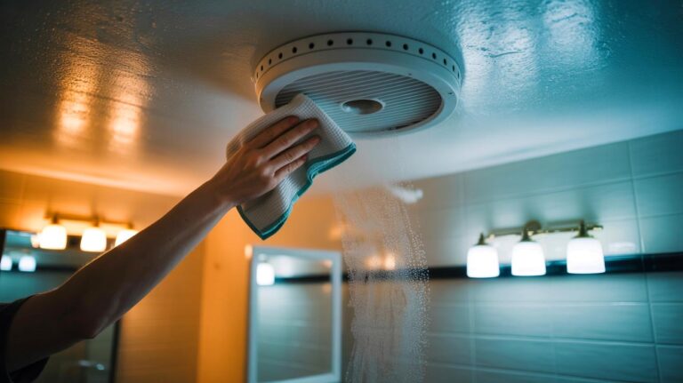 Illustration de [le nettoyage d’une bouche d’extraction de VMC pour réactiver la ventilation et éviter les taches d’humidité]