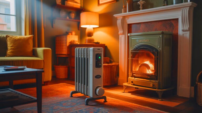 Illustration de l'impact potentiel de la hausse des coûts de l'électricité par rapport au fioul cet hiver (généré par IA). Credit: Ideogram.